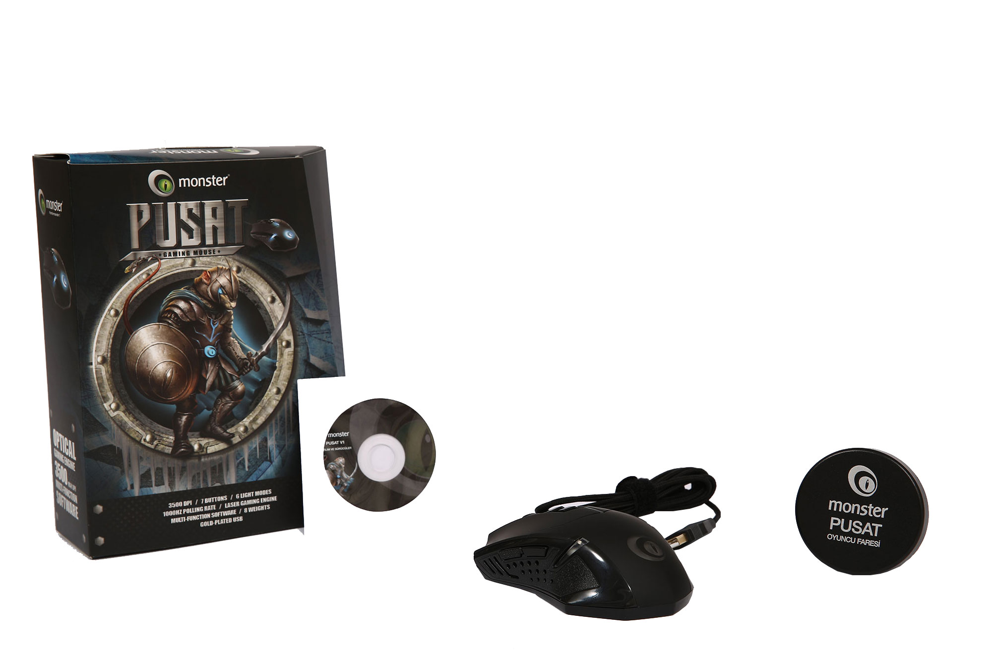 Monster Pusat V1 Gaming Mouse - Pusat Gaming Pad